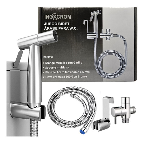 Ducha Bidet Arabe Wc Inodoro Acero Inoxidable