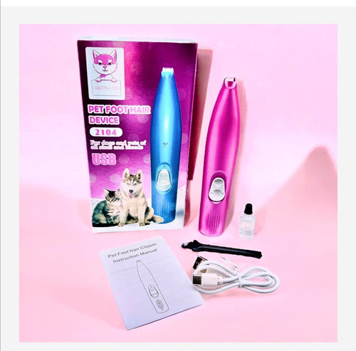 Cortapelos Para Perros O Gatos Para Orejas Ojos Patas Color Rosa