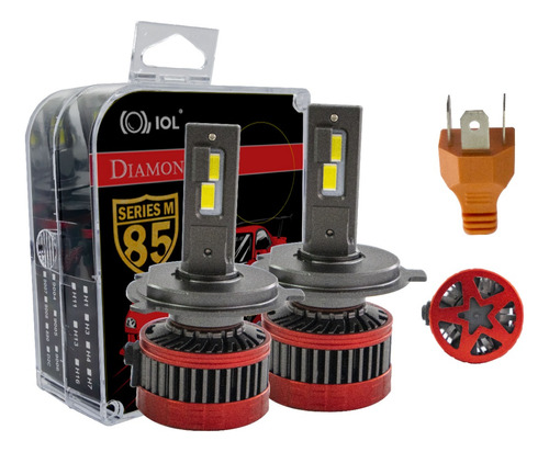 Kit 2 Foco Led H4 Hid Csp Led Nitrogeno Cambus 75 W Luz A/b