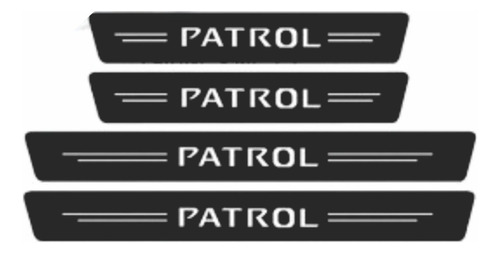 Nissan Patrol Protectores Para Pisa Puerta Fibra Carbono
