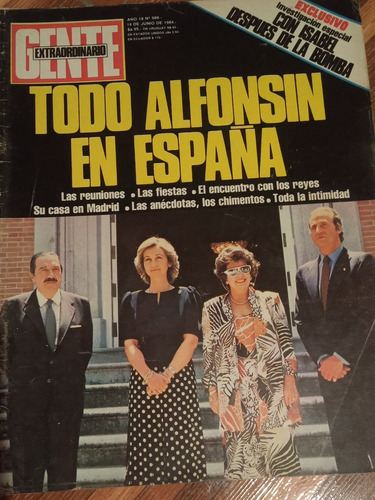 Revista Gente Alfonsín Sabatini 14 06 1984 N986