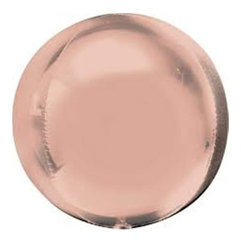 Globo Orbz Esfera Rose Gold Oro Rosa Metalico Burbuja Helio