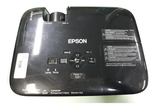 Projetor Epson Powerlite S8+ 2500 Lúmens - Com Defeito