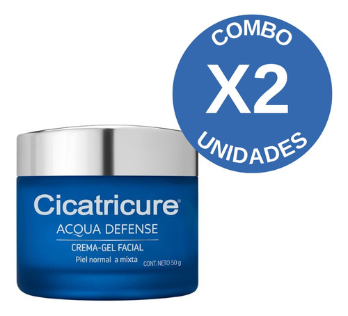 Combo Cicatricure Acqua Defense Gel Crema Hidratante X 2 Uni