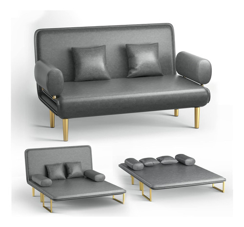 Sofa Cama Futon Convertible De 74p Respaldo Ajustable Cizig