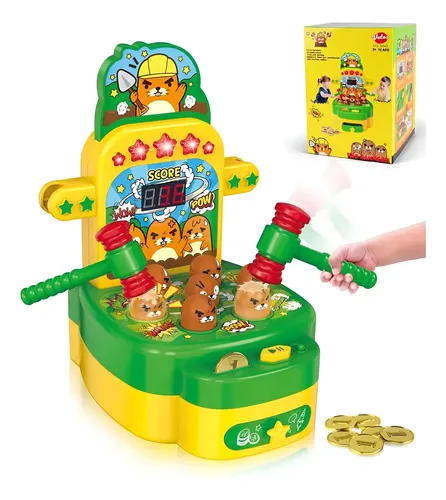 Juego De Martillo Topo Infantil – Whack Mole De Juguete, Con Martillo, Educativo Y De Coordinación, Para Niños +3 Años