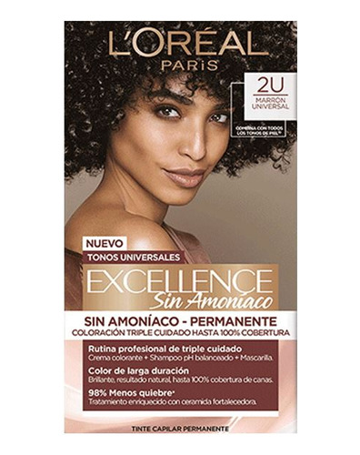 Tinta Excellence Universal Nudes Sin Amoniaco Nº2u