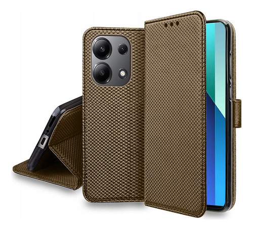 For Xiaomi Redmi Note 13 4g Wallet Flip Card Case+lanyard