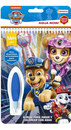 Agua Wow Librito Pintar Coloreo Con Lapiz De Agua Paw Patrol