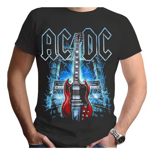 Polera De Ac/dc Excelente Calidad 100% Algodon