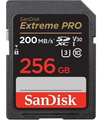 Memoria Sd Sandisk Extreme Pro 256gb  170mb/s 4k Nueva!!!