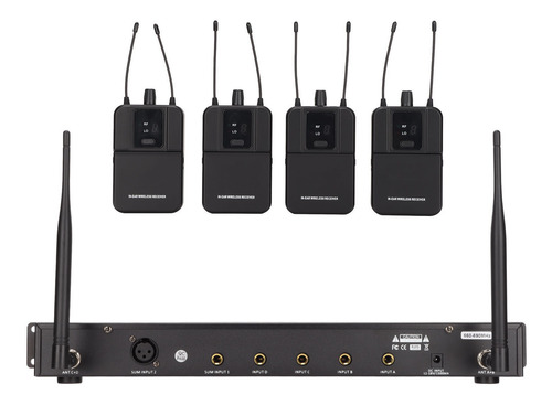 Sistema De Monitoreo De Oído Inalámbrico, Monitor De 4 Canal
