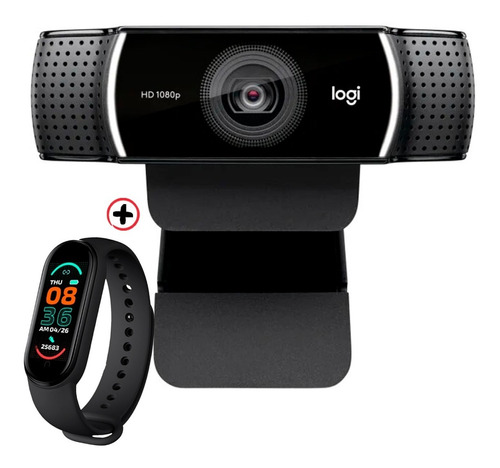 Cámara Web Logitech C922 Pro Full Hd 30fps + Smartwatch 