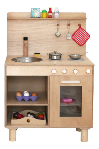 Cocinita De Madera Cocina Diseño Montessori