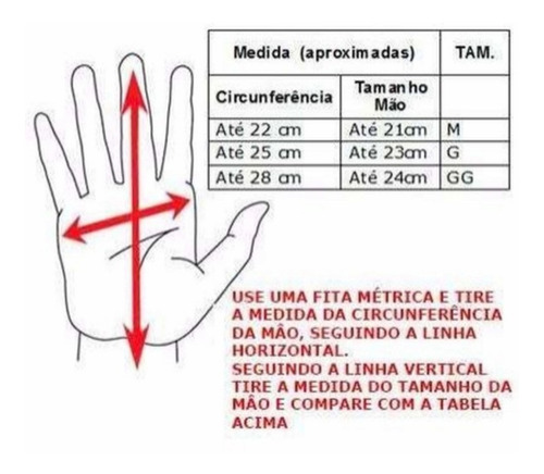 Luva De Proteção Racing Attack M Vermelha Red Dragon