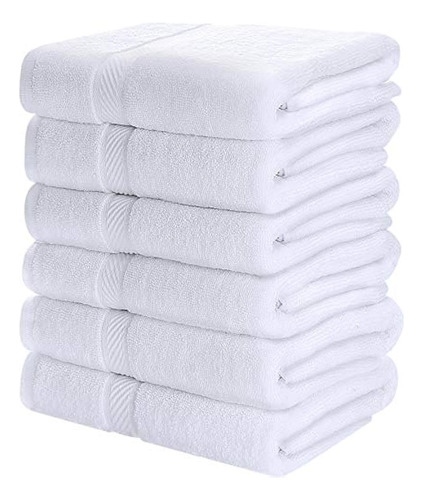 Utopia Towels Toallas Medianas De Algodón, Blancas, 24 X 48