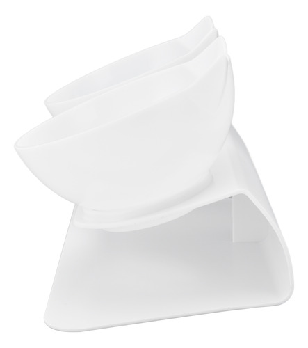 Alimento Para Mascotas Cat Bowl Con Doble Cuello Inclinado 1