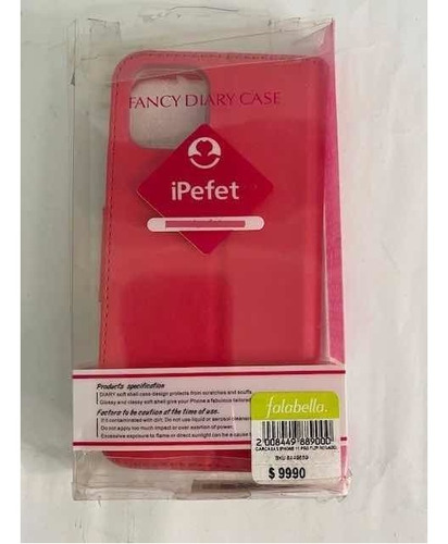 Carcasa Para iPhone 11  Ipefet Fucsia Flip Funda