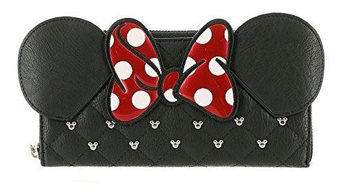 Loungefly Minnie Mouse Acolchado De Piel Sintetica Con Crema