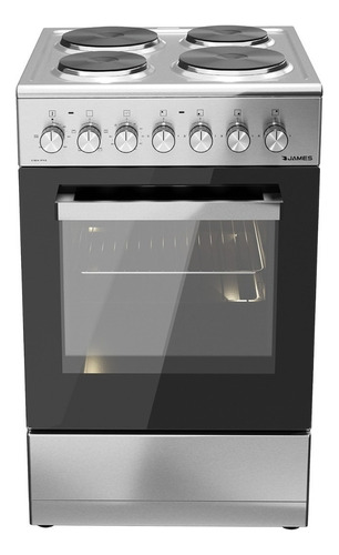 Cocina James C-801 A RTKS Sin Tapa eléctrica 4 hornallas  acero inoxidable 220V - 240V puerta con visor