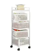 Comprar Estante Organizador Carro 4 Niveles Con Ruedas Cuadrado