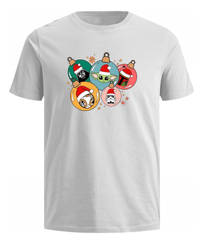 Camisetas Feliz Navidad Disney 2023 Algodon Blanca Tele