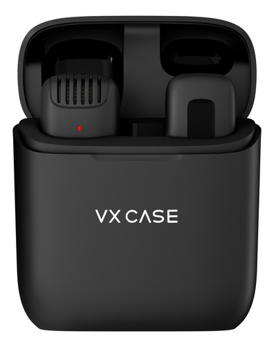 Microfone De Lapela Sem Fio Vx Case Tipo C - Wireless Preto