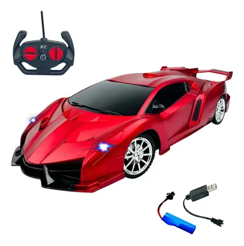 Carrinho De Controle Remoto Recarregável Xsons Farol De Led Ferra...