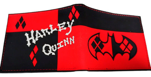 Billetera De Goma Dc Harley Quinn Logo