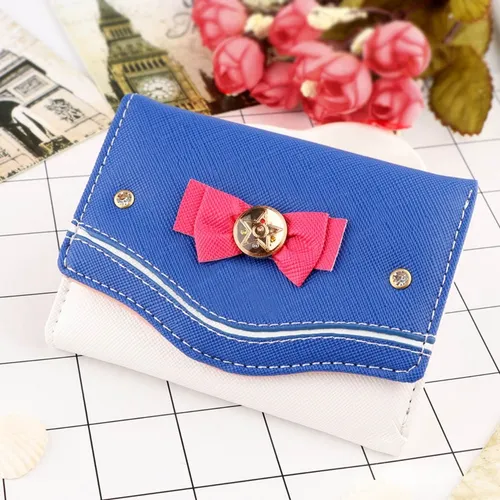 Sailor Moon Cartera Monedero Bolsa Anime Blanca Chica Mini