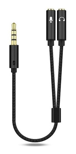 Cable 3.5mm Splitter Audio Y Micrófono A Jack 3.5mm Celular