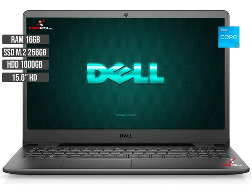 Laptop Dell 15 3000, Ci3 , Ram 4gb, Disco 1tb, 15 Windows Color Negro