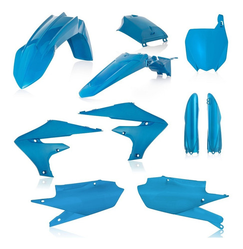 Kit Plástico Yamaha Yzf 250 19-22 450 18-22 Azul Claro