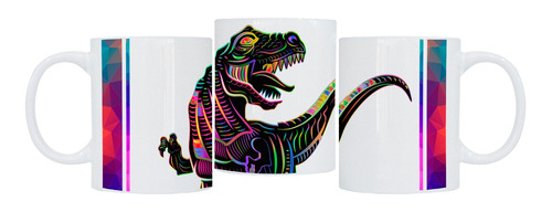 Taza T-rex Colores - Dinosaurio - Tiranosaurio