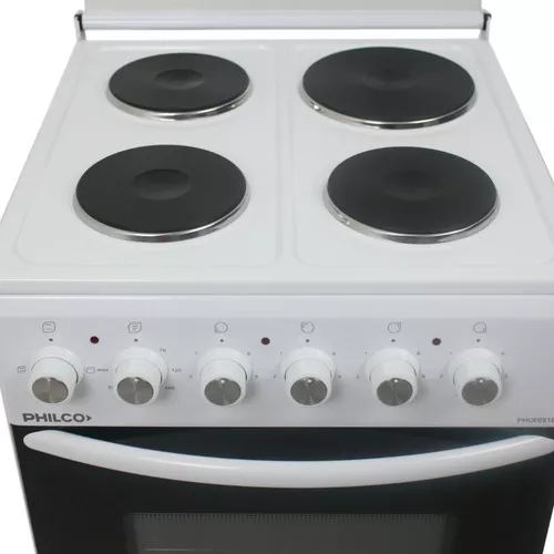 Philco - Cocina Eléctrica Philco 4 Hornallas 50 Cm Blanca