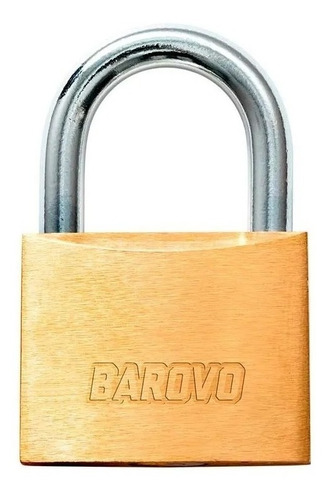 Imagen 1 de 3 de Candado De Bronce Barovo 40mm Con 3 Llaves Premium Oferta