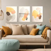 Comprar Cuadros Nordicos Tripticos Grandes Pintados A Mano 180x80cm 
