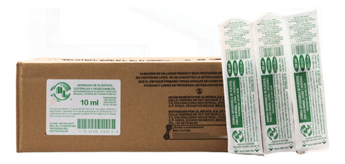 Jeringa Dl 10 Ml Con Aguja 21gx32mm 100 Piezas 10 Ml