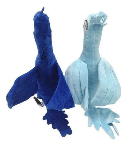 Muñeco De Peluche Blu & Jewel Rio Parrot Bird, 2 Piezas