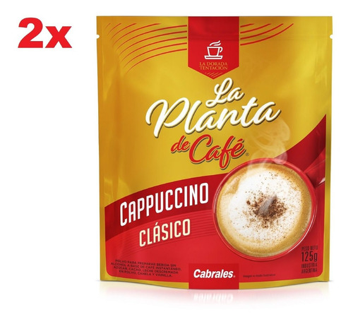 2x Cafe Cabrales Capuccino La Planta De Cafe Doypack 125gr