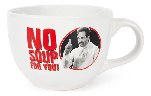 Taza De Sopa De Cerámica Silver Buffalo Seinfeld No Soup For