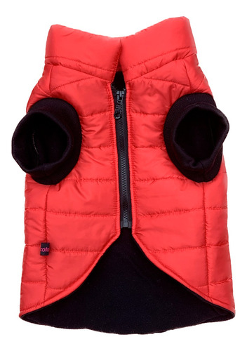 Parka Chic Rojo Para Perro Talla L