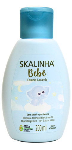 Colônia Bebê Baby Infantil Lavanda Vegano Skala 200ml