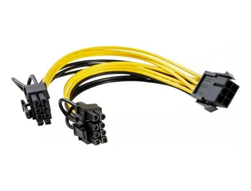 Cable Adaptador Splitter Pcie 6 A 2x 8 Pin (6+2) Rig Minería