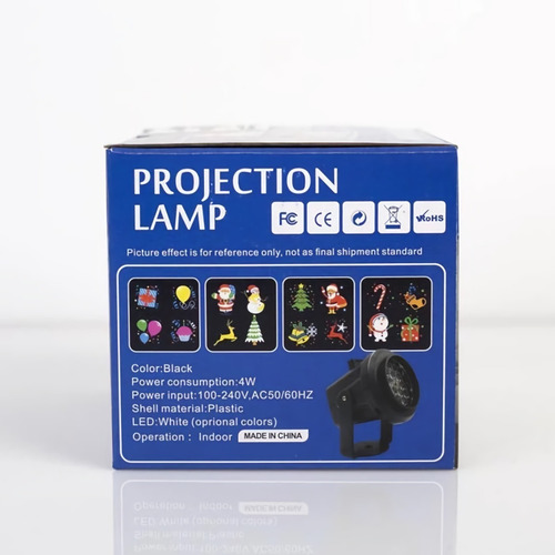 Imagen 4 de 4 de Proyector Reflector De Figuras De Navidad Giratorias.