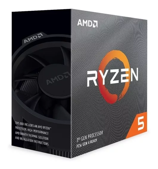 Procesador gamer AMD Ryzen 5 3600 de 6 núcleos y 4.2GHz de frecuencia