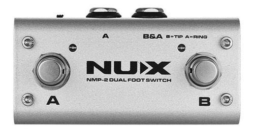 Nux Nmp-2 Dual Foot Switch Metalico