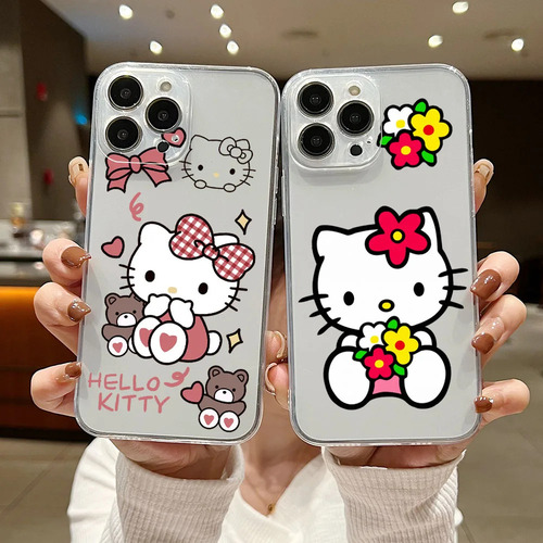 Funda De Teléfono Sanrio Hello Kitty Para iPhone 15 14 13 12