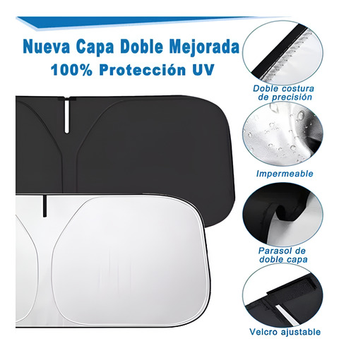 Parasol Parabrisas Plegable Prevenir Solar Auto Suv Premium
