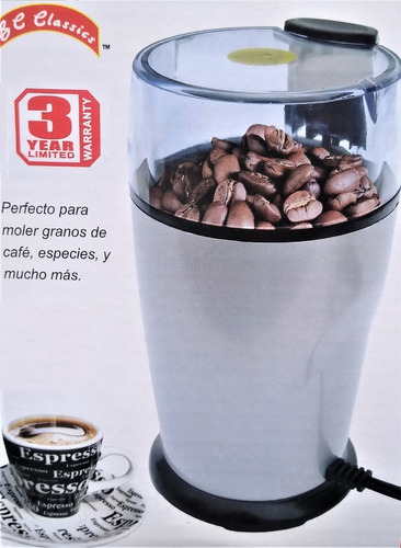 Molinillo Eléctrico Portátil 50-100gr De Café, Granos Cereal